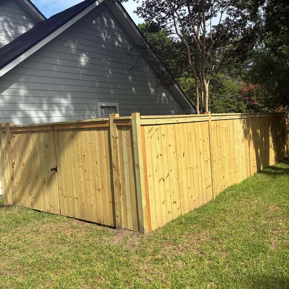 Walter Handyman LLC fence project 3 — fence installation in the Charleston, SC area