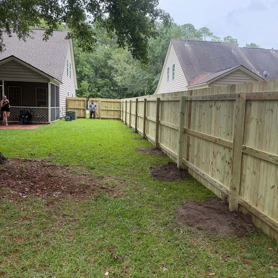 Walter Handyman LLC fence project 6 — fence installation in the Charleston, SC area