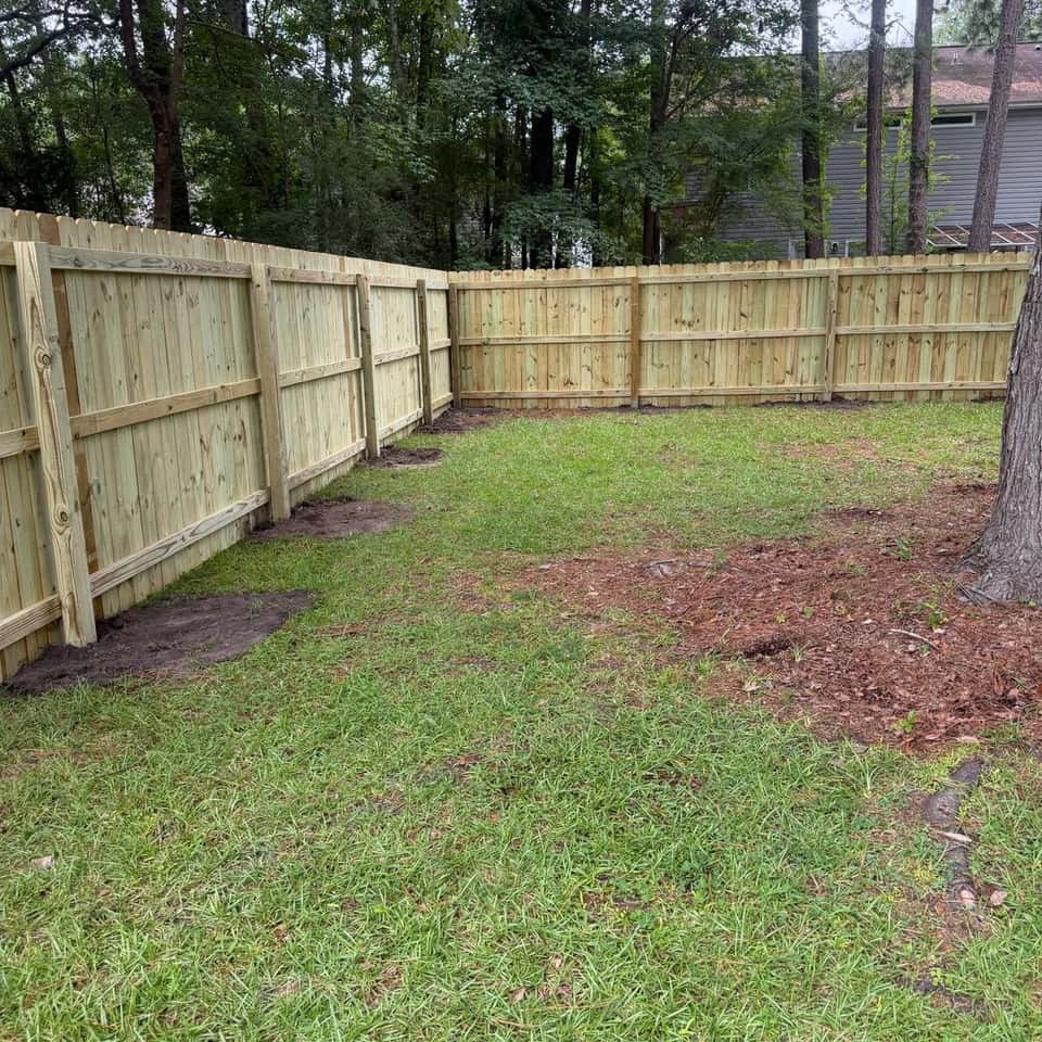 Walter Handyman LLC fence project 7 — fence installation in the Charleston, SC area