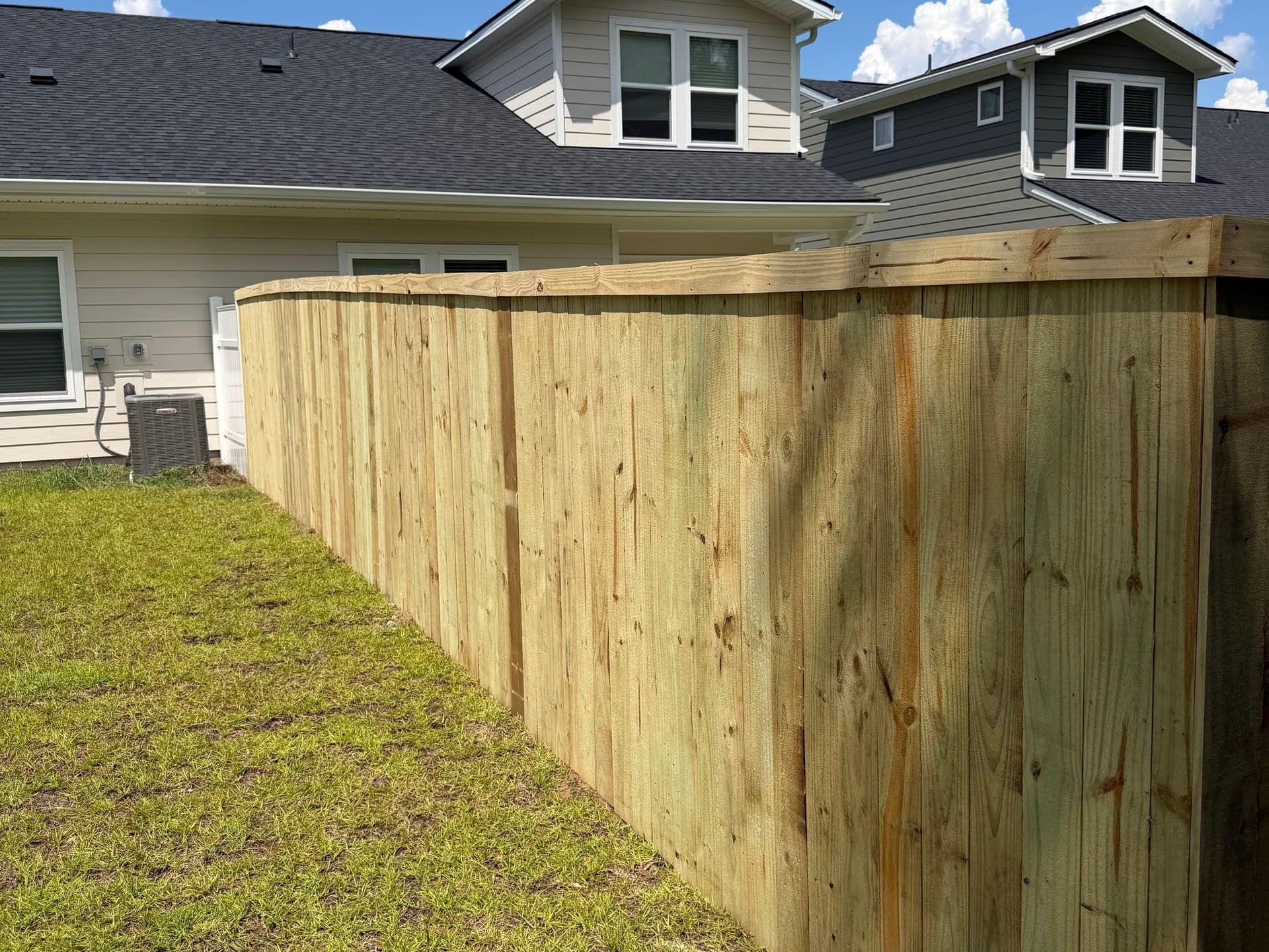 New wood privacy fence installed by Walter Handyman LLC in Charleston, SC