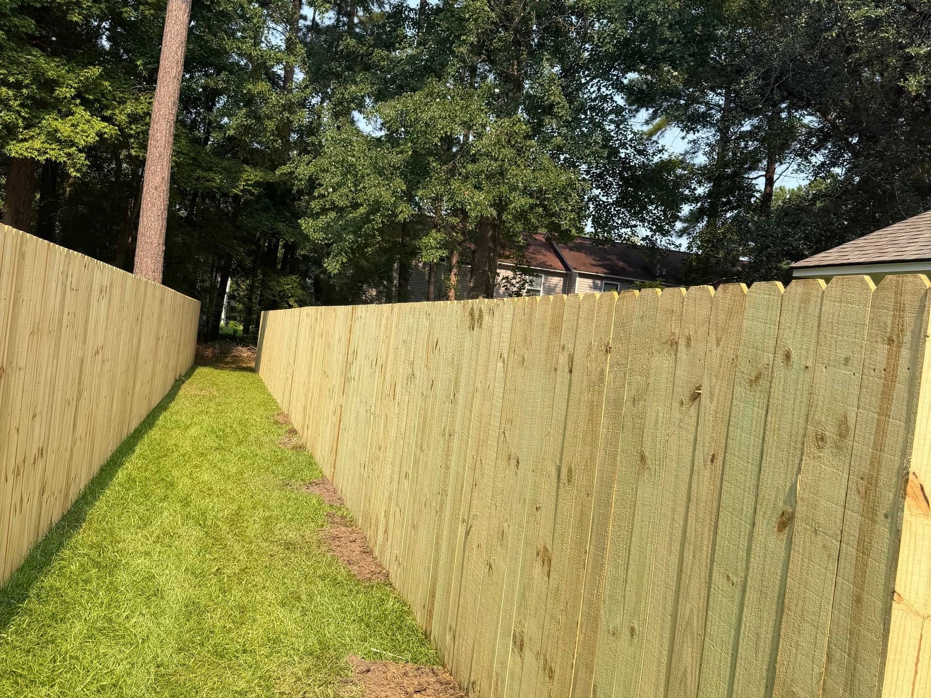 Wood Privacy Fence Installation
